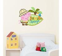 Stickerscape Peppa Pig George Wall Stickers (Jungle George - Regular Size)| Official Peppa Pig Wall Decal, Wall Decor | Easy to Apply, Cleanly Removable