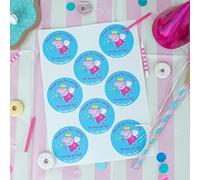 Stickerscape Peppa Pig Personalised Fairy Labels | Official Party Labels for Bags, Favours, and More!
