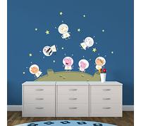 Stickerscape Peppa Pig Space Wall Stickers (Peppa Moon - Regular Size)| Official Peppa Pig Wall Decal, Wall Decor | Easy to Apply, Cleanly Removable
