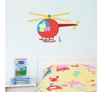Stickerscape Peppa Pig Transport Wall Stickers (Helicopter - Large Size)| Official Peppa Pig Wall Decal, Wall Decor | Easy to Apply, Cleanly Removable
