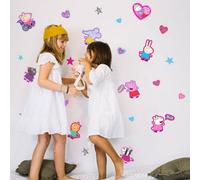 Stickerscape Peppa Pig Wall Sticker Pack Children's Bedroom Nursery Playroom Décor Self-Adhesive Removable