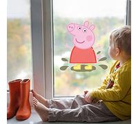 Stickerscape Peppa Pig Window Stickers (Muddy Puddle)| Official Peppa Pig Window Decal, Peppa Window Decor | Easy to Apply, Cleanly Removable and Repositionable
