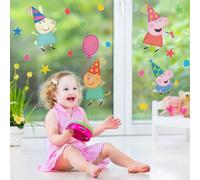Stickerscape Peppa Pig Window Stickers Party Pack (Large Size) Children's Party Décor Self-Adhesive Removable