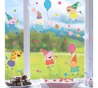 Stickerscape Peppa Pig Window Stickers Party Pack (Regular Size) Children's Party Décor Self-Adhesive Removable