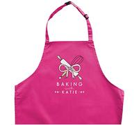 Stickerscape Personalised Baking With Children's Apron | To Keep Your Little Baker Clean | In 6 Colours | Adjustable Buckle With Safety Release (Pink, Infant)