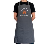 Stickerscape Personalised BBQ Apron (Kettle Barbecue - Grey) | Kettle Barbecue Adults Apron for Men | Gifts for Fathers Day, Birthday or Christmas | BBQ Accessories for Dad