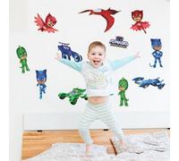 Stickerscape Pj Masks And Vehicles Wall Sticker Pack Children's Bedroom Nursery Playroom Décor Self-Adhesive Removable
