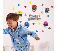 Stickerscape Power Rangers Wall Sticker (Masks Stickaround - Regular Size)| Official Power Rangers Wall Decal, Power Rangers Wall Decor | Power Rangers Bedroom | Easy to Apply, Cleanly Removable