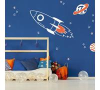 Stickerscape Rocket And Stars Wall Sticker Pack
