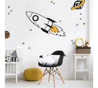 Stickerscape Rocket And Stars Wall Sticker Pack