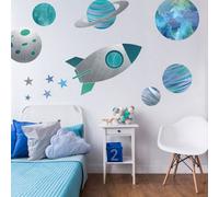 Stickerscape Rocket, Planets And Stars Wall Sticker Pack