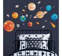 Stickerscape Solar System Wall Sticker Pack Children's Bedroom Nursery Playroom Décor Self-Adhesive Removable