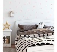 Stickerscape Star Wall Stickers (Mixed - 2 Sheets - Confetti Pink) | Space Wall Stickers for a Night Time Themed Bedroom or Nursery | Easy to Apply, Cleanly Removable