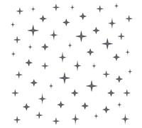 Stickerscape Star Wall Stickers (Mixed - 2 Sheets - Dark Grey) | Space Wall Stickers for a Night Time Themed Bedroom or Nursery | Easy to Apply, Cleanly Removable