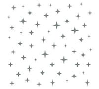 Stickerscape Star Wall Stickers (Mixed - 2 Sheets - Mid Grey) | Space Wall Stickers for a Night Time Themed Bedroom or Nursery | Easy to Apply, Cleanly Removable