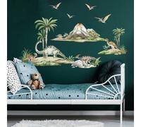 Stickerscape Watercolour Dinosaur Scene Wall Stickers