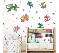 Stickerscape Zog And Dragons Wall Sticker Pack Children's Bedroom Nursery Playroom Décor Self-Adhesive Removable
