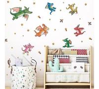 Stickerscape Zog and Dragons Wall Stickers (Large) | Gruffalo and Friends | Child's Bedroom Decor | Easy to Apply, Cleanly Removable