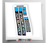 Stickersland® Adhesive Kit Compatible with SR Suntour Holographic Forks | Motorcycle Fork Stickers | Adhesive Vinyl Easy Application UV Printing | Laser