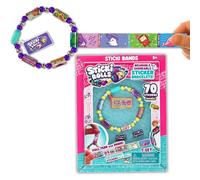 Sky Castle Sticki Rolls Sticki Bands, Wearable & Shareable Sticker Bracelet, 70 Mini Stickers, Assorted colours and styles, Packaging May Vary