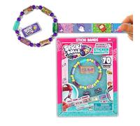 Sky Castle Sticki Rolls Sticki Bands, Wearable & Shareable Sticker Bracelet, 70 Mini Stickers, Assorted Colours and Styles, Packaging May Vary