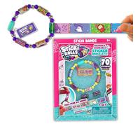 Sky Castle Sticki Rolls Sticki Bands, Wearable & Shareable Sticker Bracelet, 70 Mini Stickers, Assorted Colours and Styles, Packaging May Vary