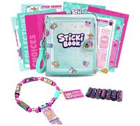 Sky Castle Sticki Rolls Sticki Book, Wearable & Shareable Sticker Bracelet, 120 Mini Stickers, Bracelet and Sticki Book, Assorted Colours and Styles, Packaging May Vary