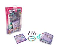 Sky Castle Sticki Rolls Sticki Book Series 2, Wearable & Shareable Sticker Bracelet, 120 Mini Stickers, Bracelet and Sticki Book, Assorted colours and styles