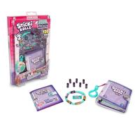 Sky Castle Sticki Rolls Sticki Book Series 2, Wearable & Shareable Sticker Bracelet, 120 Mini Stickers, Bracelet and Sticki Book, Assorted colours and styles