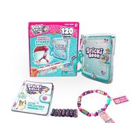 Sticki Rolls Sticki Book, Wearable & Shareable Sticker Bracelet, 120 Mini Stickers, Bracelet and Sticki Book, Assorted Colours and Styles, Packaging May Vary