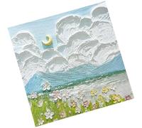 Stickier Note Self-Adhesive Stickier, Flowers Under the mo | Self-Adhesive Memos Pad, Easy to Write, School Accessories, Lovely Stickier Note, Lovely Memo Pad for