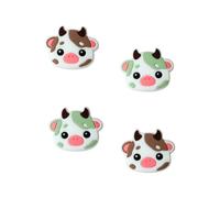 StickieTech Switch Joycon Thumb Grip Caps, Soft Silicone Joystick Cover Compatible with Nintendo Switch/OLED/Switch Lite, 4PC Set (Green & Brown)