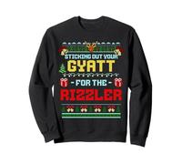 Sticking Out Your Gyatt For The Rizzler Christmas Brainrot Sweatshirt