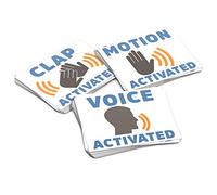 StickIt by Gagster Prank Stickers Pack of 60: Funny Stickers for Hilarious Practical Jokes, Fake Voice, Motion, and Clap Activated Sign Tags, Gag Novelty Stickers for Vending Machines and Doors