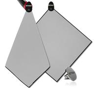 STICKIT Mini Magnetic Golf Towel - Ultra-Absorbent with Waffle Weave Microfiber & Removable Magnet - Small Golf Towel for Bags, Clubs & Carts - Removes Dirt, Grass, & Debris from Club Face 12” x 12”