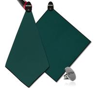 STICKIT Mini Magnetic Towel, Green, Premium Microfiber Waffle Weave, Ultra-Absorbant, Quick-Drying, Industrial Strength Magnet for Golf Bags, Carts & Clubs - Compact, Greenside Towel for Golfers
