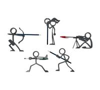 Stickmàn Pen Holder, Non-Slip Stability Feature, 10-15cm, 3D Printed Pens Holder, Funny Pen Storage, Compact And Space-Saving, For Bookshelf Office Kids Students Teachers