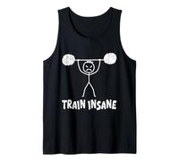 Stickman Train Insane Funny Weight Training Tank Top