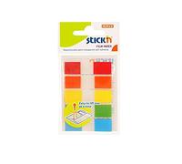 Stickn ValueX Index Flags Repositionable 12x45mm 5x20 Tabs Assorted Colours (Pac