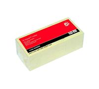 5 Star Office Re-Move Sticky Notes 38x51mm Pad of 100 Yellow Pack 12