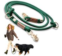 Sticks N' Bones co Hands-Free Dog Leash, Crossed Waist Leash for Walking and Running, Multifunctional, Adjustable in Length, Heavy Duty, for 2 Dogs, Double Handle, Sliding Leash, for Adiest