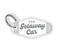 Sticky Art UK Getaway Car - Retro Keyring: Girly Car Accessory, Acrylic Motel-style Keychain, Vintage Vibes, Unique Gift Idea, Song Inspired Keychain