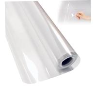Sticky Back Plastic Roll 17.7 X118 Inch Oilproof and Waterproof Stastic Adhesive Transparent Vinyl Roll for Wall, Clear Contact Paper for Kitchen Backsplash Wall Protector Clear Plastic Sheet Plastic