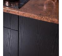 STICKY BACK PLASTIC VINYL 2.1metre X 90cm DC FIX BLACK WOODGRAIN SELF ADHESIVE
