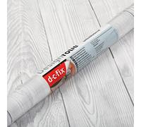 STICKY BACK PLASTIC VINYL 2m x 67.5cm WHITE WOOD SHABBY WOODGRAIN SELF ADHESIVE