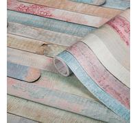 STICKY BACK PLASTIC VINYL 2mx45cm DECROTIVE PLANKED WOOD WOODGRAIN SELF ADHESIVE