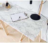 D-C-Fix White/grey Marble (5312) Sticky Back Furniture Wrap (L)15M (W)90Cm