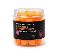 STICKY BAITS PEACH & PEPPER POP UPS 16MM - PEP16