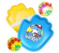 Sticky Ball Catch Game,Handheld Racket Outdoor Throwing Toy,Light-Up Sticky Ball and Catch Game - for Training Practice Outside Beach Yard Playground Kids Boys Girls Christmas Birthday Stocking Stuffe