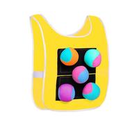 Sticky Ball Vests - Target Ball Game - Dodgeball Vest with Balls | Child Target Vest for Outdoor Games, Sports, Parent-Child Interaction and Outdoors | Dol Balls